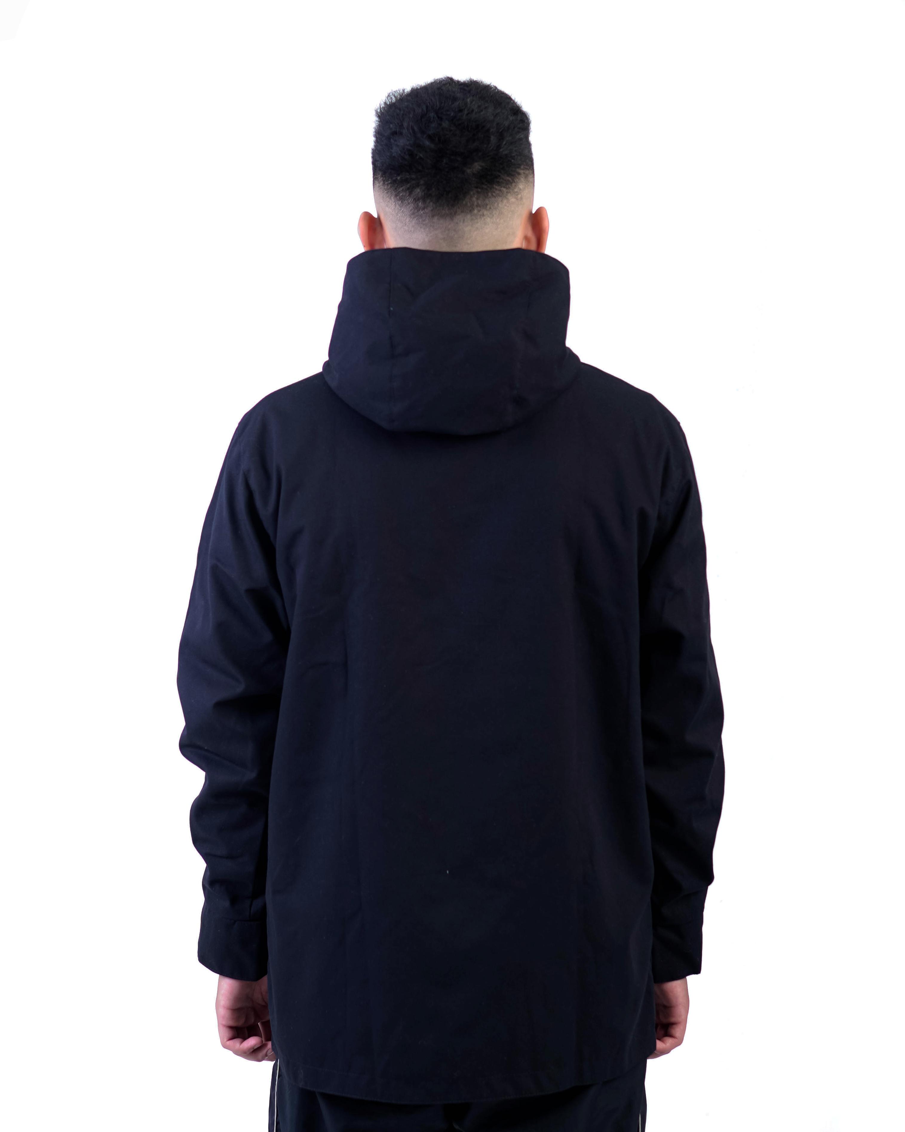 PRUDELS — Hoodie Streetwear — Artikel Sliced Black — Sliced Logo High Density — Fleece Cotton 330 Gsm Heavyweight Premium foto 5