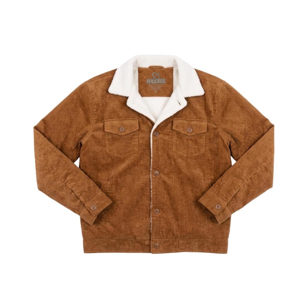 PRUDELS — Jaket Corduroy Sherpa — Artikel Vora — Outerwear Pria Vintage Streetwear — Material Corduroy & Bulu Sherpa