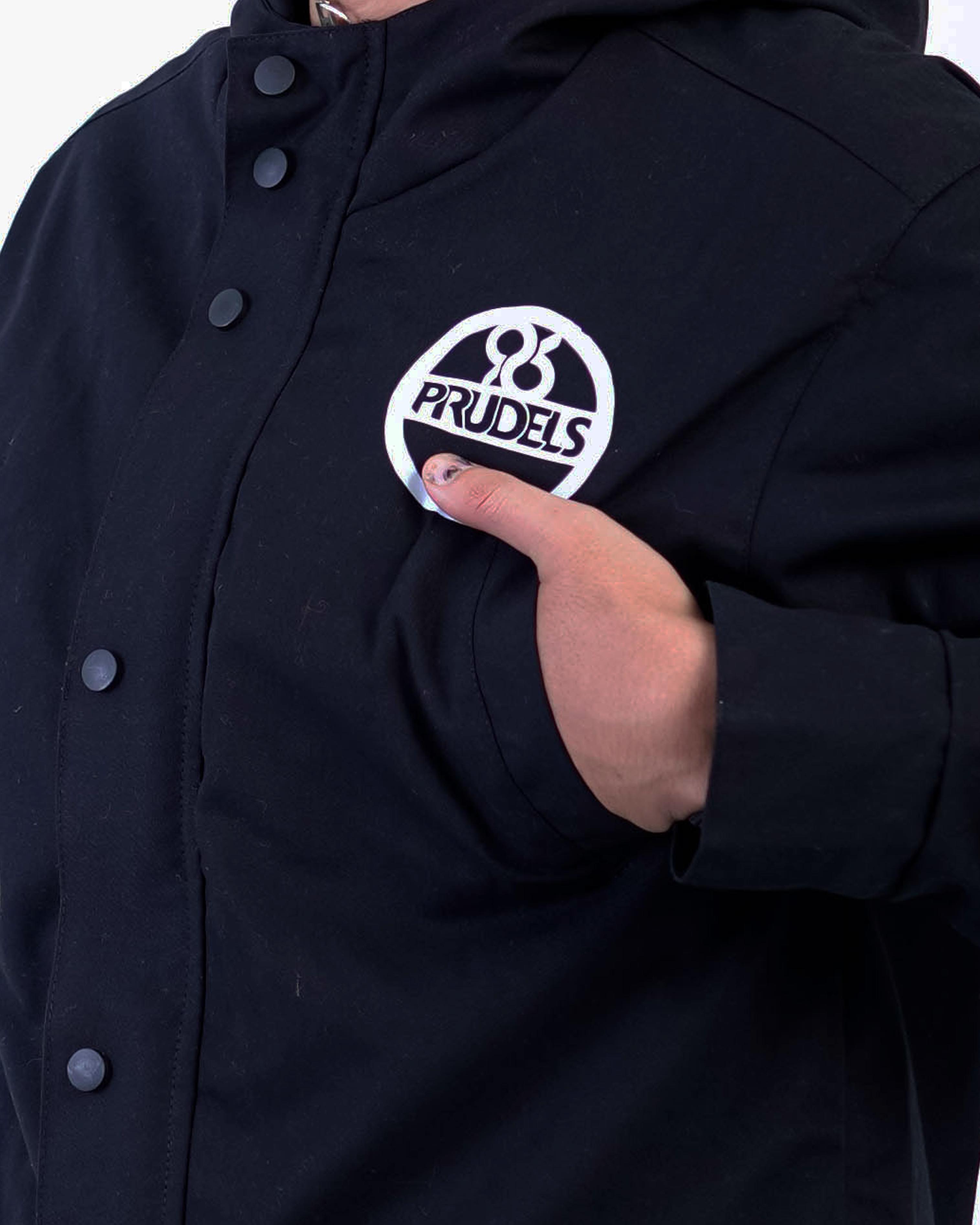 PRUDELS — Jaket Parka Hitam — Artikel Nightraid — Tactical Streetwear Style — High Quality Twill Cotton & Screen Printing foto 4