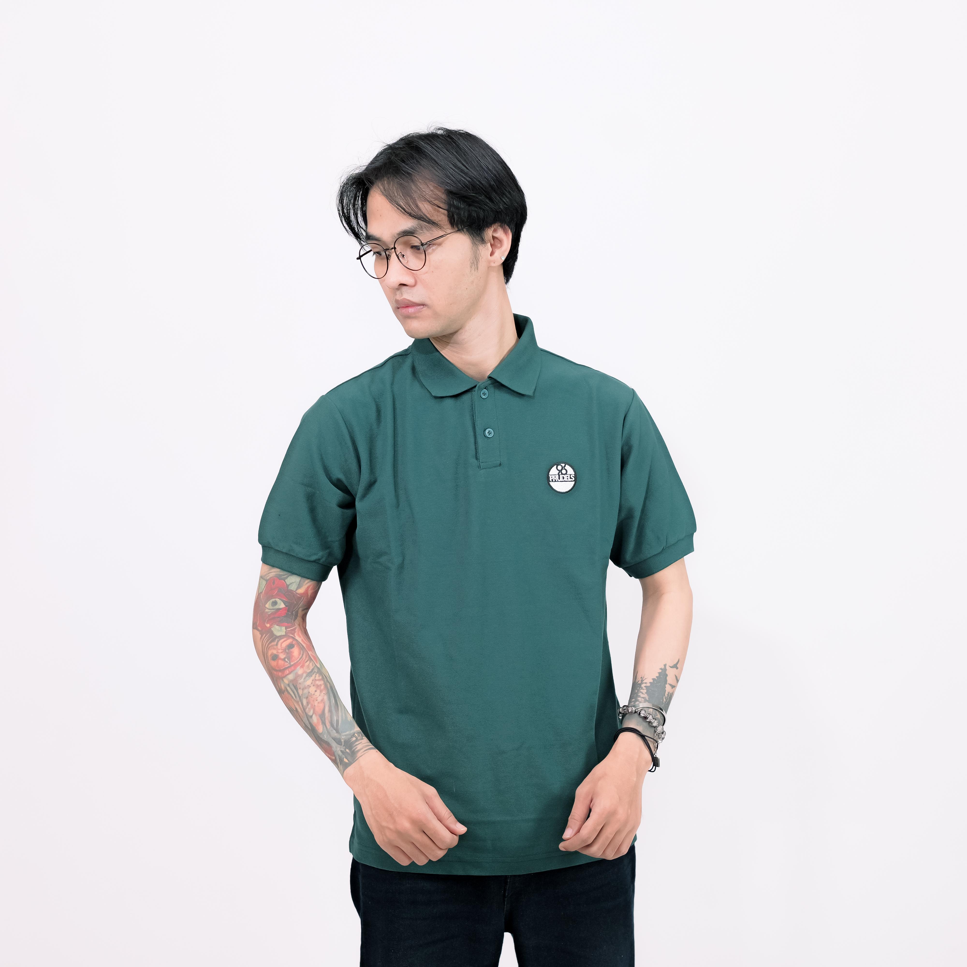 Prudels kaos kerah kaos wangki poloshirt basic material catton W0001 foto 5