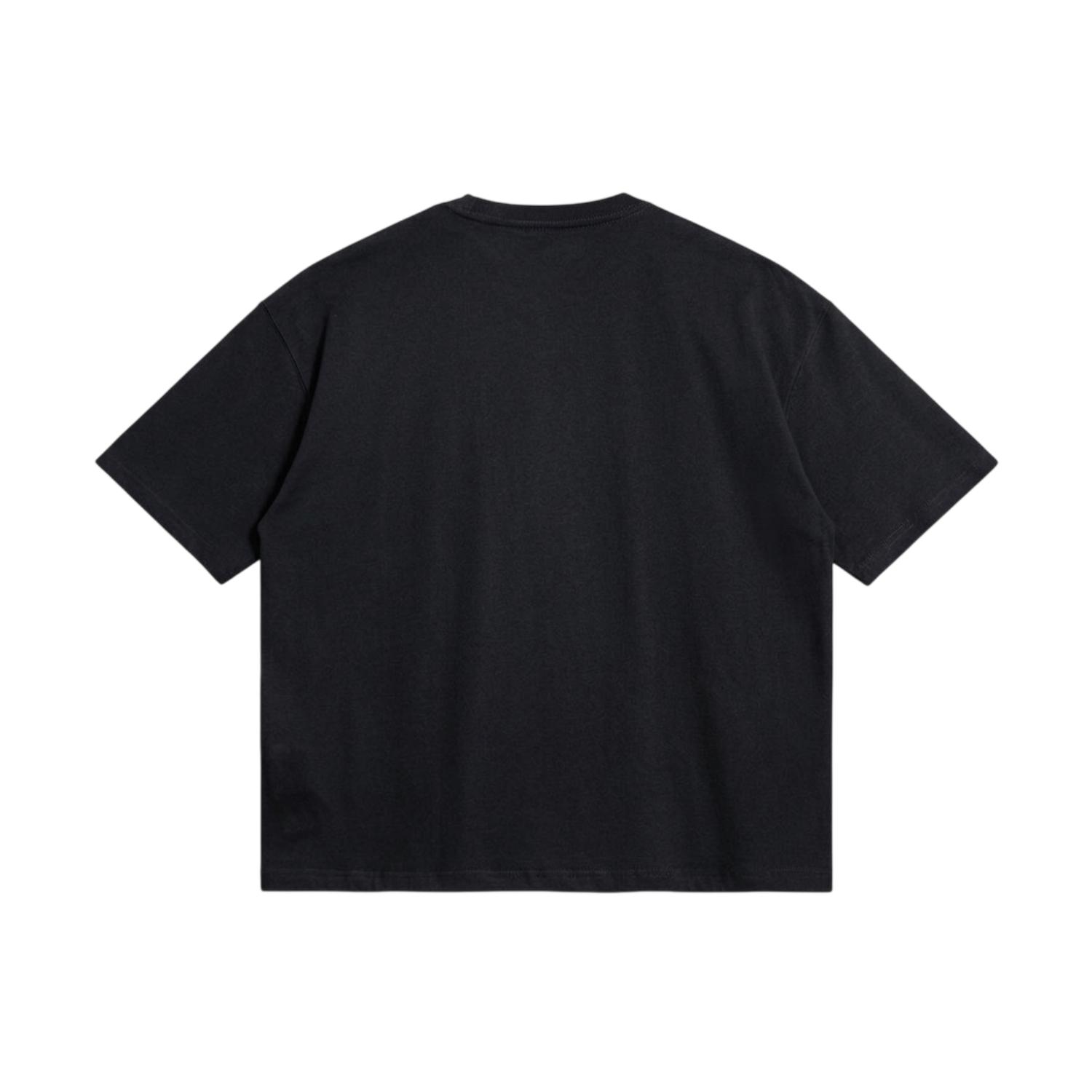 Prudels Kaos Oversize Boxy Hitam Unisex - Premium Distro Streetwear - Artikel Keep - T-Shirt Full Cotton 16s Tebal Nyaman foto 2
