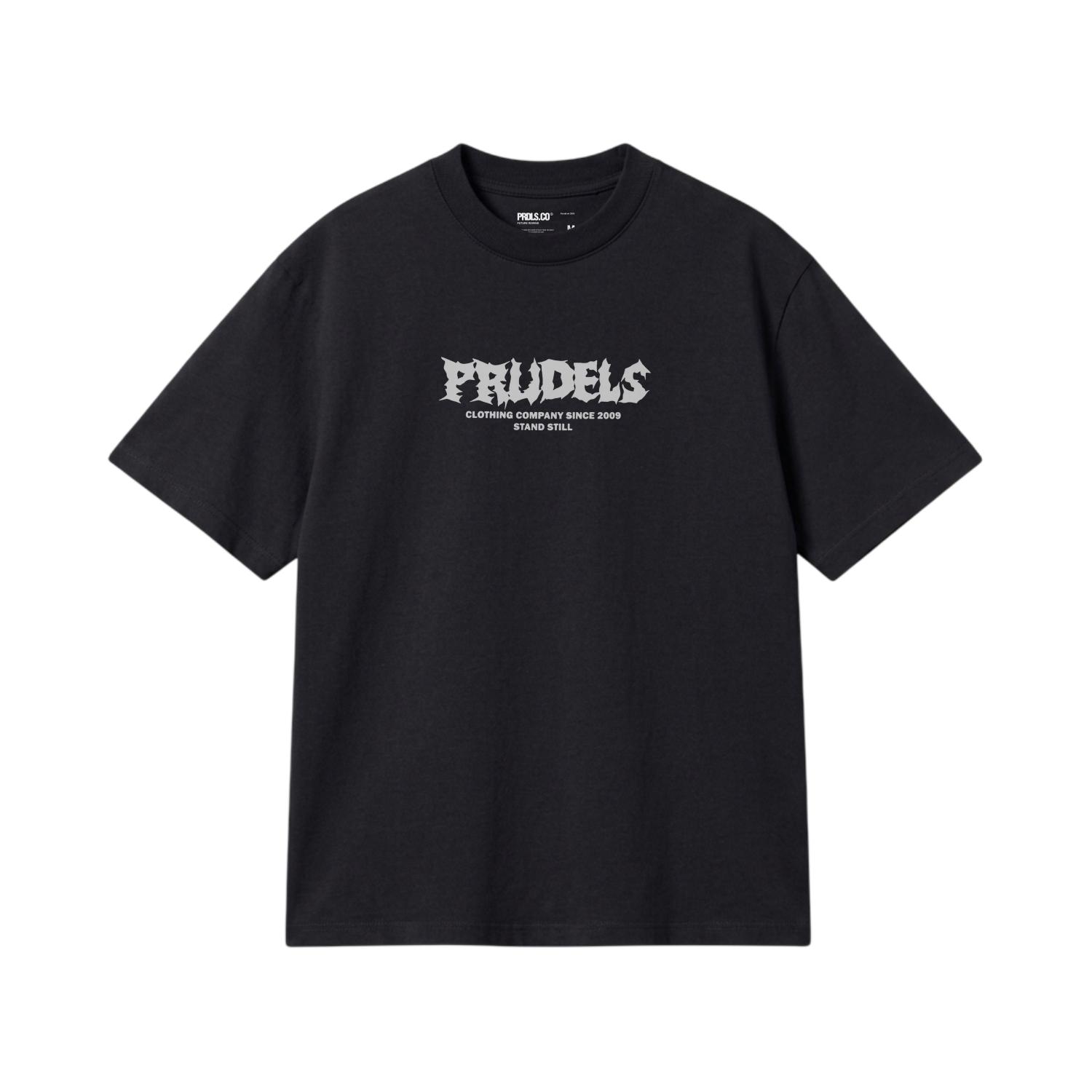 PRUDELS Kaos Oversize Hitam Unisex - Premium Distro Streetwear - Artikel Knife Back - T-Shirt Full Cotton 16s Tebal & Tegas foto 2