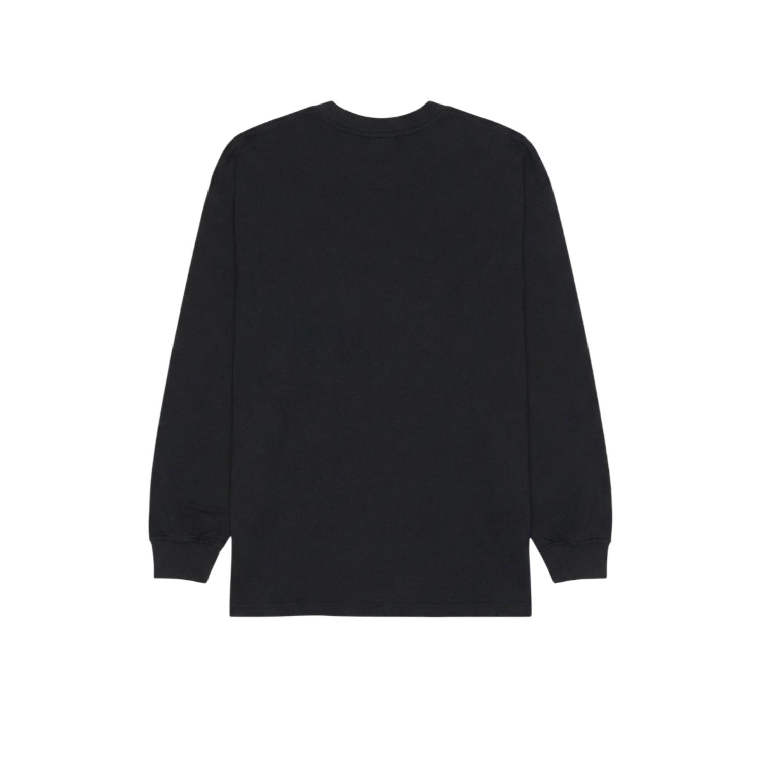 Prudels Long Sleeve T-Shirt Break Black - Kaos Lengan Panjang Hitam Minimalis Unisex Streetwear Bahan Nyaman Lembut Sablon Awet foto 2