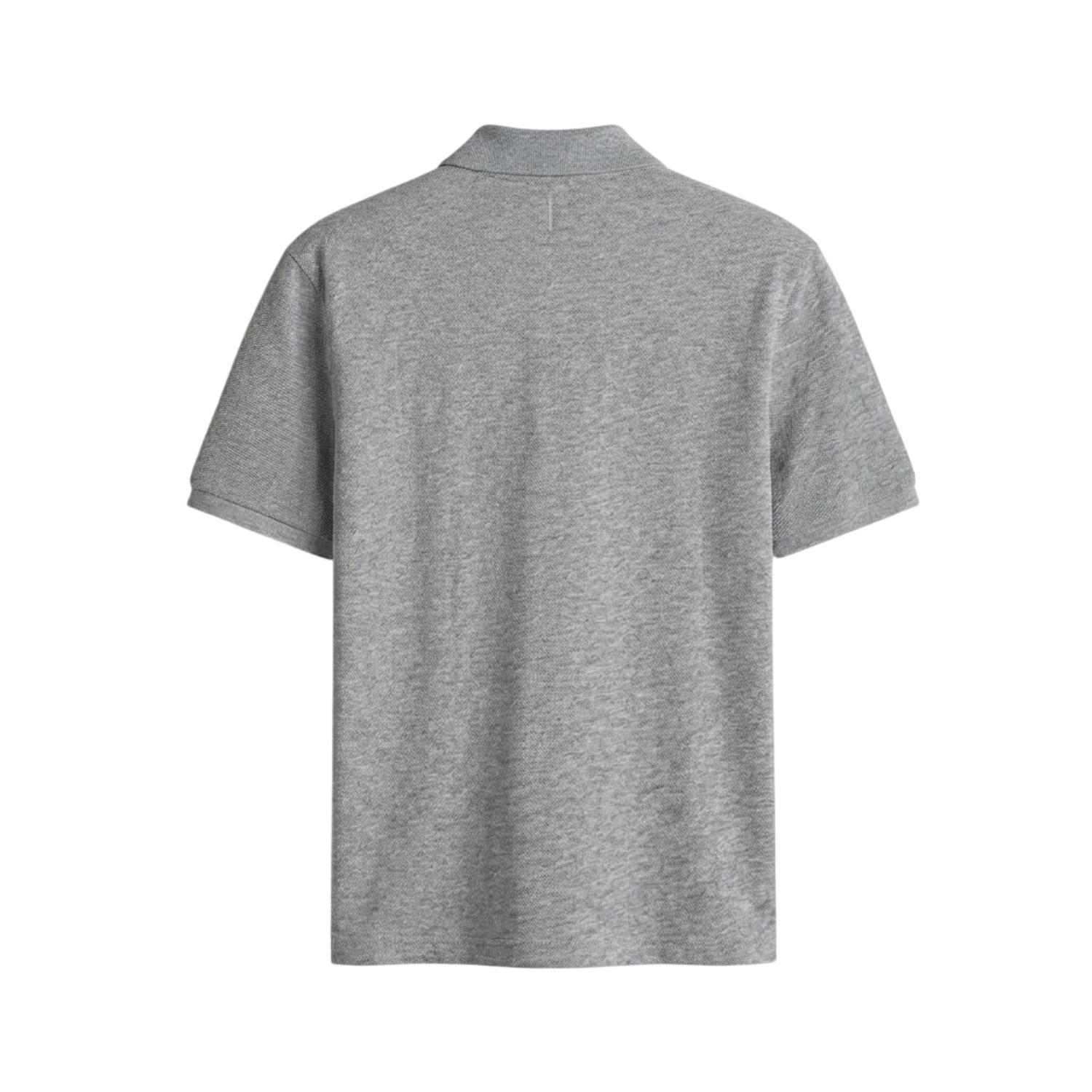 PRUDELS Polo Shirt Pria Misty Grey Kaos Kerah Polos Bahan Pique Cotton Premium foto 2