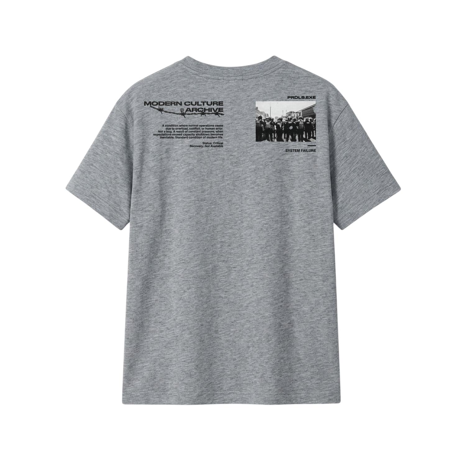 PRUDELS T-Shirt Reguler Modern Culture Active - Kaos Abu Distro Streetwear Pria Cotton Combed Nyaman & Adem foto 2